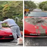 बेंगलुरु के उद्यमी ने पोर्श कार पर सीमेंट मिलाकर भरे गड्ढे, सोशल मीडिया पर छिड़ी बहस